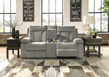 Load image into Gallery viewer, Mitchiner Reclining Loveseat with Console
