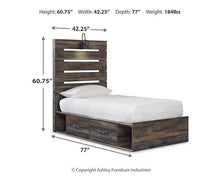 Load image into Gallery viewer, Drystan Bed with 2 Storage Drawers
