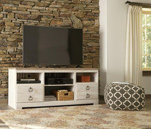 Load image into Gallery viewer, Willowton 64&quot; TV Stand with Electric Fireplace
