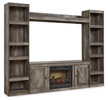 Load image into Gallery viewer, Wynnlow 4-Piece Entertainment Center with Electric Fireplace
