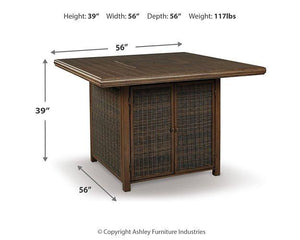 Paradise Trail Outdoor Counter Height Dining Table with 4 Barstools - Ego Home Furniture