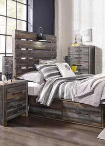 Drystan Bed with 4 Storage Drawers - Ego Home Furniture