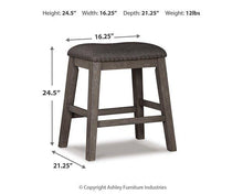 Load image into Gallery viewer, Caitbrook Counter Height Upholstered Bar Stool
