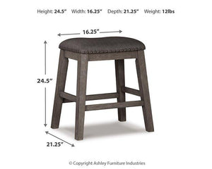 Caitbrook Counter Height Upholstered Bar Stool - Ego Home Furniture
