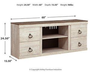 Willowton 3-Piece Entertainment Center with Electric Fireplace - Ego Home Furniture