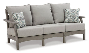 Visola Outdoor Sofa and Loveseat with Coffee Table - Ego Home Furniture