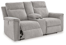 Load image into Gallery viewer, Barnsana Power Reclining Loveseat with Console - Ego Home Furniture
