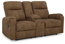 Load image into Gallery viewer, Edenwold Reclining Loveseat with Console
