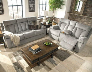 Mitchiner Reclining Sofa with Drop Down Table - Ego Home Furniture
