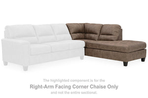 Navi 2-Piece Sectional Sofa Sleeper Chaise - Ego Home Furniture