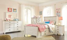 Load image into Gallery viewer, Willowton Bed with 2 Storage Drawers
