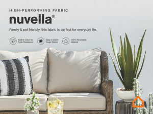 Visola Outdoor Sofa and Loveseat with Coffee Table - Ego Home Furniture