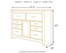 Load image into Gallery viewer, Juararo Dresser and Mirror - Ego Home Furniture
