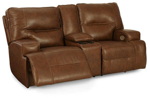 Francesca Power Reclining Loveseat with Console - Ego Home Furniture