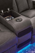 Load image into Gallery viewer, Fyne-Dyme Power Reclining Loveseat with Console - Ego Home Furniture
