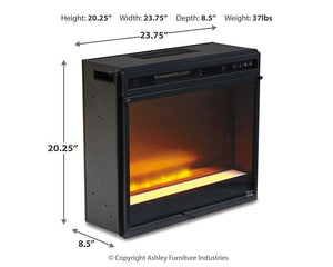 Arlenbry Corner TV Stand with Electric Fireplace - Ego Home Furniture