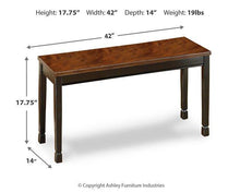 Load image into Gallery viewer, Owingsville Dining Bench
