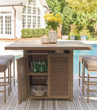 Load image into Gallery viewer, Walton Bridge Outdoor Bar Table with Fire Pit
