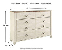 Load image into Gallery viewer, Willowton Dresser and Mirror - Ego Home Furniture
