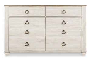 Willowton Dresser and Mirror - Ego Home Furniture
