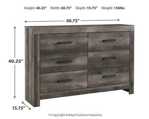 Wynnlow Dresser and Mirror - Ego Home Furniture