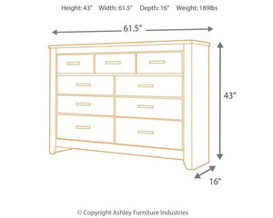Zelen Dresser and Mirror - Ego Home Furniture