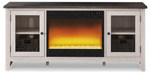 Load image into Gallery viewer, Dorrinson 60&quot; TV Stand with Electric Fireplace
