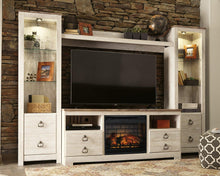 Load image into Gallery viewer, Willowton 4-Piece Entertainment Center with Electric Fireplace - Ego Home Furniture
