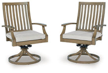 Load image into Gallery viewer, Rainier Ranch Outdoor Swivel Chair with Cushion (Set of 2) - Ego Home Furniture
