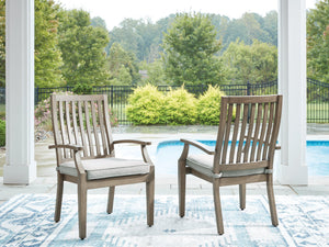 Rainier Ranch Outdoor Arm Chair with Cushion (Set of 2) - Ego Home Furniture
