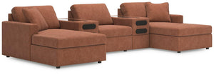 Modmax Double Chaise with Audio Consoles - Ego Home Furniture