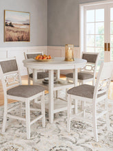 Load image into Gallery viewer, Erinberg Counter Height Dining Table and 4 Barstools (Set of 5)
