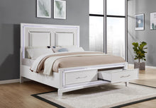 Load image into Gallery viewer, White Led Queen Bed
