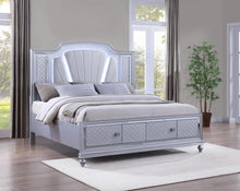 Load image into Gallery viewer, B048 Silver Led Bed
