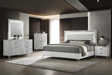 Load image into Gallery viewer, White Led King Bed
