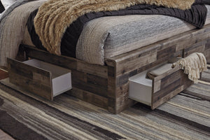 Derekson Bed with 6 Storage Drawers