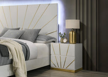 Load image into Gallery viewer, White/Gold Line Dresser
