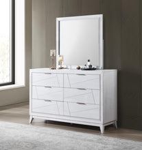 Load image into Gallery viewer, Led King Bed Antique White
