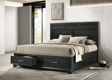 Load image into Gallery viewer, Black King Bed
