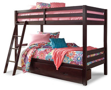 Load image into Gallery viewer, Halanton Youth Bunk Bed with 1 Large Storage Drawer image

