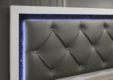 Load image into Gallery viewer, White Led King Bed

