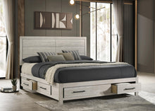 Load image into Gallery viewer, Dusty Gray Oak King Bed
