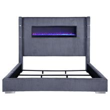 Load image into Gallery viewer, Tisdall Wingback Bed with Flame Visualizer
