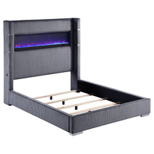 Load image into Gallery viewer, Tisdall Wingback Bed with Flame Visualizer
