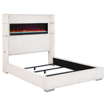Load image into Gallery viewer, Tisdall Wingback Bed with Flame Visualizer
