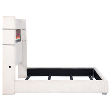 Load image into Gallery viewer, Tisdall Wingback Bed with Flame Visualizer
