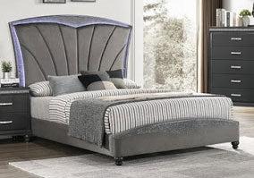 Crown Mark Frampton Queen Platform Bed in Grey B4790-Q image