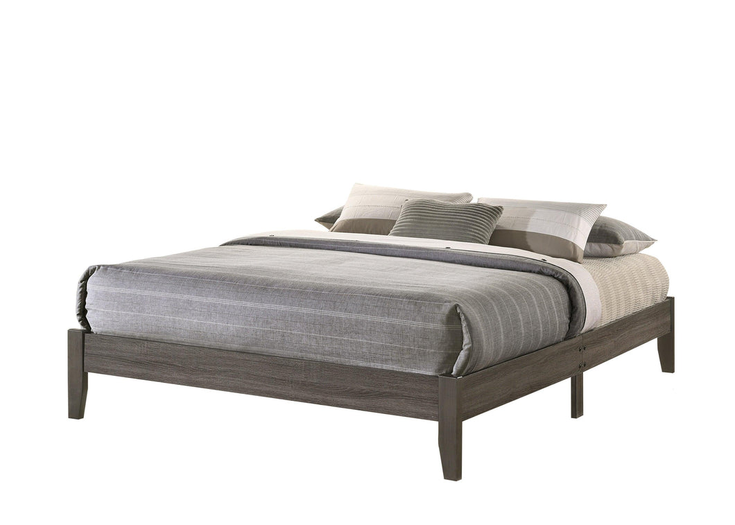 SKYLER Q. PLATFORM BED ONE BOX GREY image