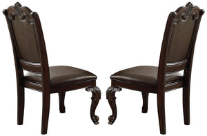Crown Mark Kiera Dining Side Chair in Rich Brown (Set of 2) 2150S image