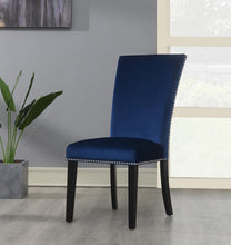 Load image into Gallery viewer, Blue Velvet Dining Chair (Price Per Chair/Moq 2)
